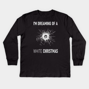 White Christmas Kids Long Sleeve T-Shirt